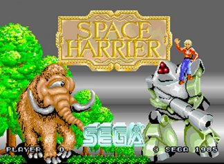 Space Harrier Title Screen